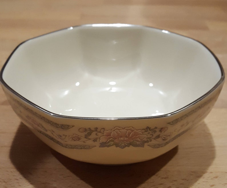 4.25W #EV252 Limoges custard bowl with saucer France