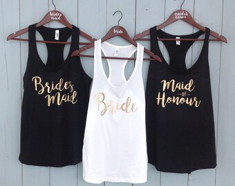 Future Mrs Bachelorette Stagette Party Shirts Tank Top Bride Squad Shirt, Bridal Party, Wedding Apparel Bridesmaid Gift