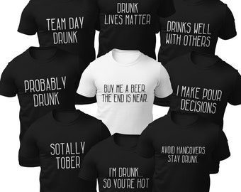 Grappige bar vrijgezellenfeest dronken stalknecht T-shirts, drinkende getuige bruidegom hert T-shirt, Sotally Tober aangepaste bruiloft tee cadeau voorstel