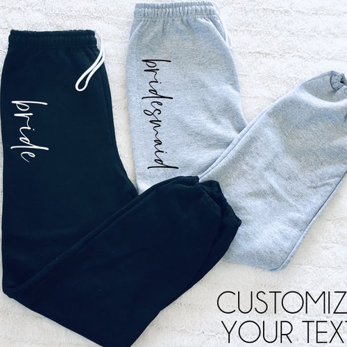 Bridesmaid Sweat Pants Joggers Wedding 