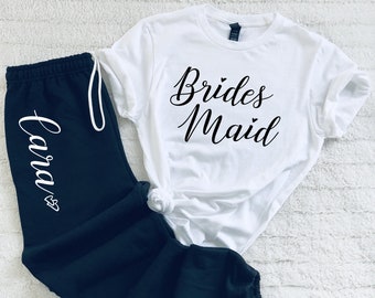 bridesmaid sweat suits