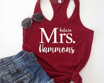 Future Mrs Bride Custom Stagette party shirts, Bride Squad Shirt, Bridal Party Shirts, Wedding Shirt, Bridesmaid Gift, Bridesmaids Tank Top
