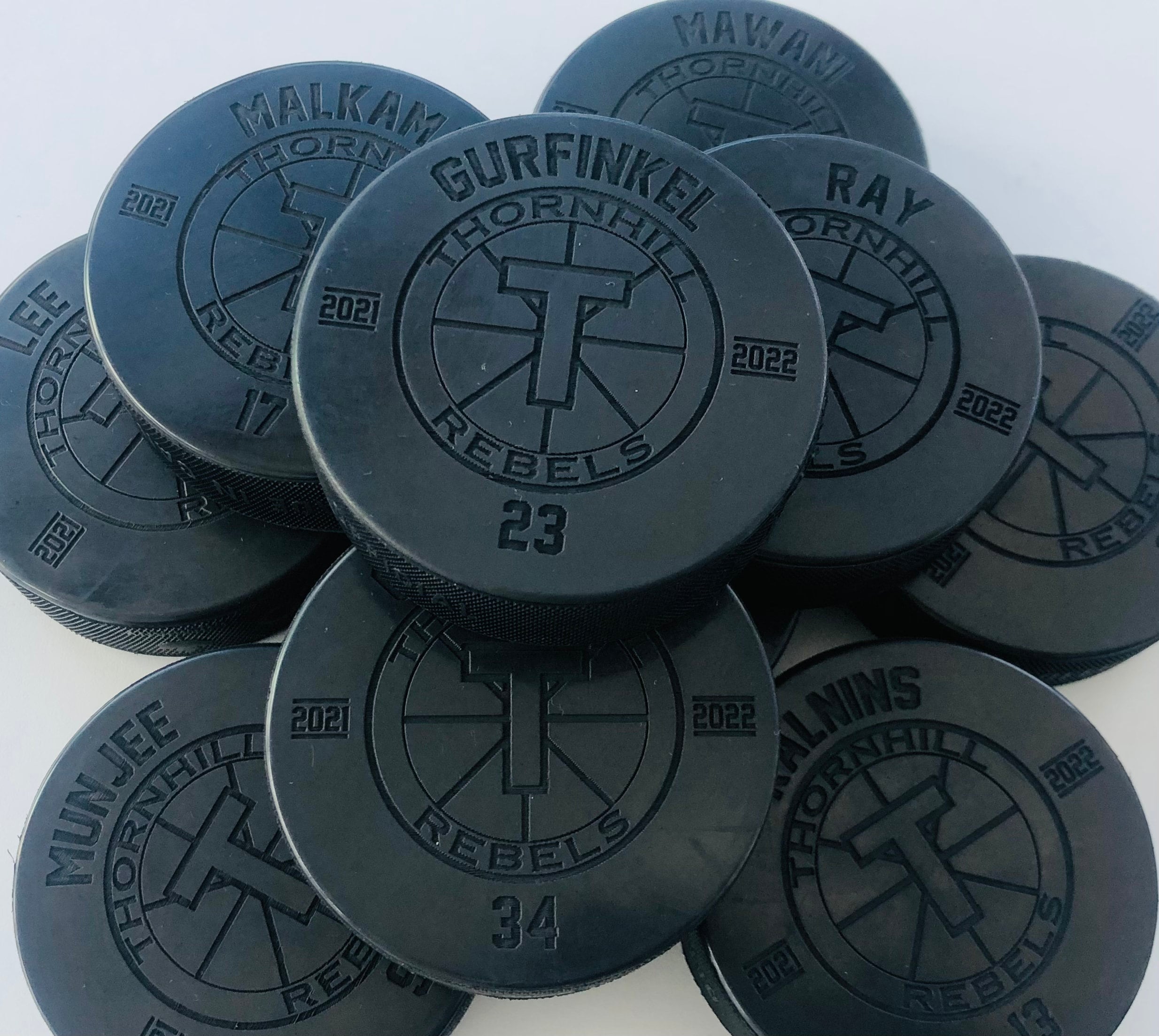 Custom Engraved Hockey Puck, Year-End Player Coach Gift, Team Logo Sports Gift, Team Memorabilia