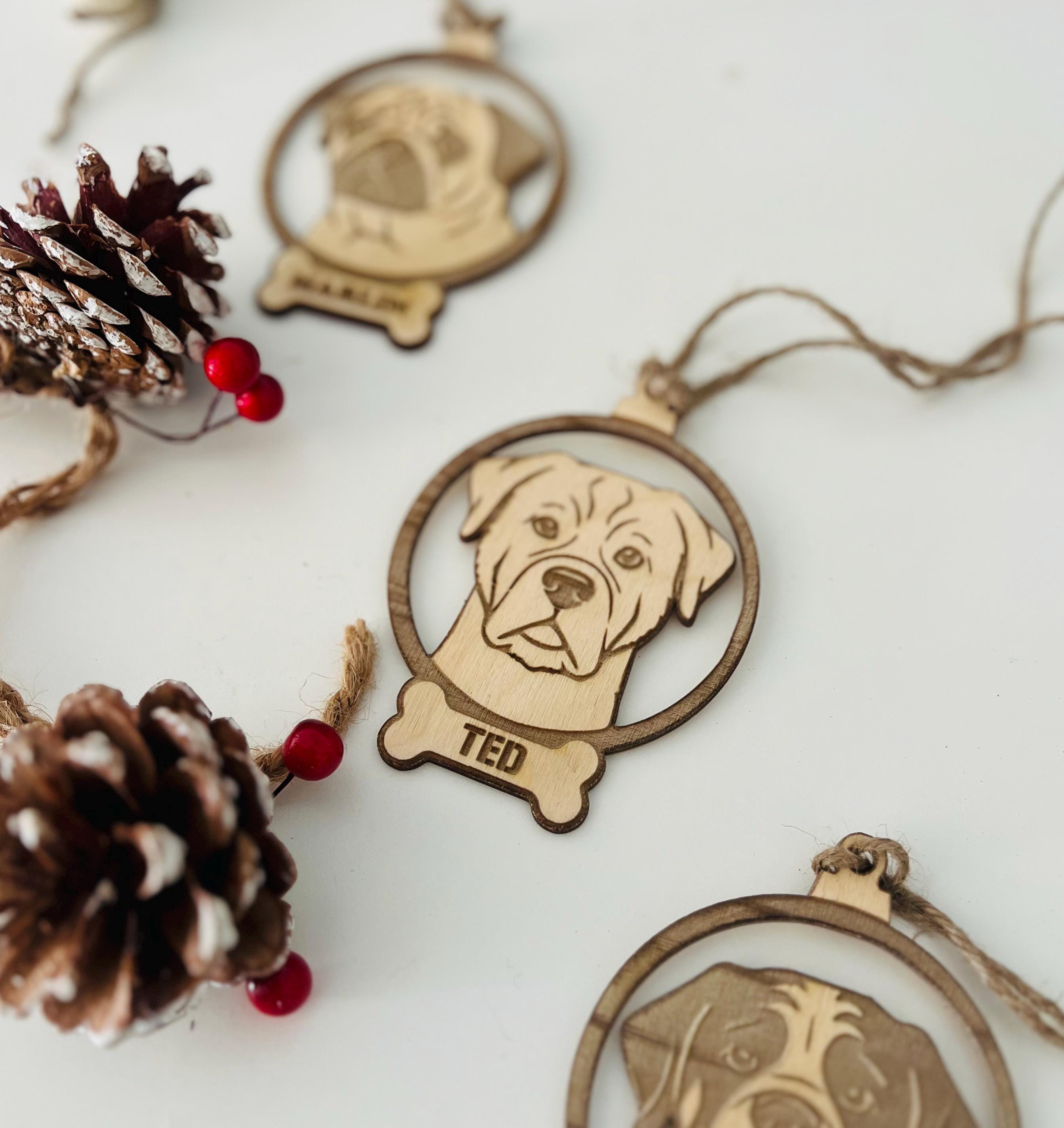 2025 Dog Christmas Ornament Bundle SVG Laser Cutting, 70 Breeds Pet ...