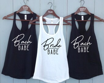 Custom Tank Stagette party shirts, Bride Babe Bach Shirt, Bridal Party Shirts, Wedding Shirt, Bridesmaid Gift, BacheloretteTank Top