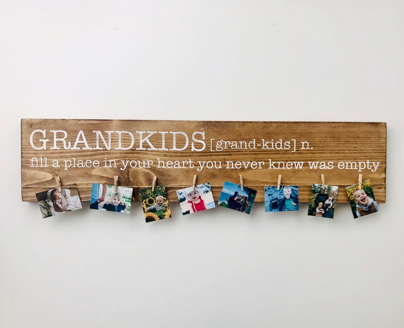 Grandkids Definition Wall Art Photo Display Signs Customized Etsy