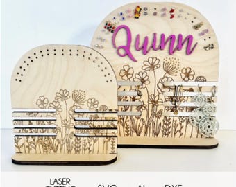 Jewelry Display Laser Cutting File, Earring & Necklace Holder, Engraving File Download, Christmas Birthday Gift Idea, Girl's Organizer Decor
