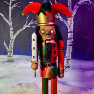 Yule Ghoul custom OOAK Nutcracker (The Harlequin)