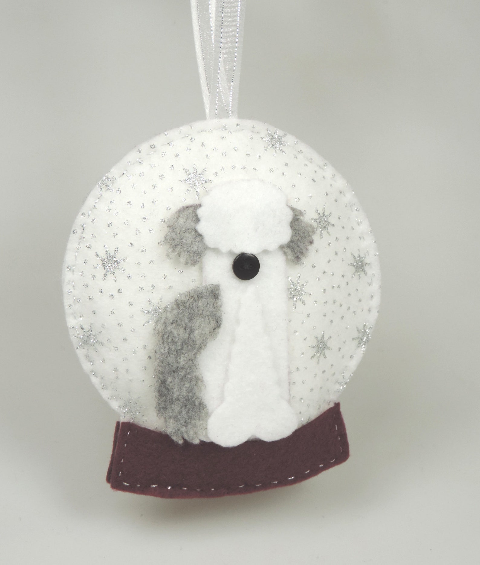 Special Edition Sparkle Snowflake Old English Sheepdog Snow | Etsy