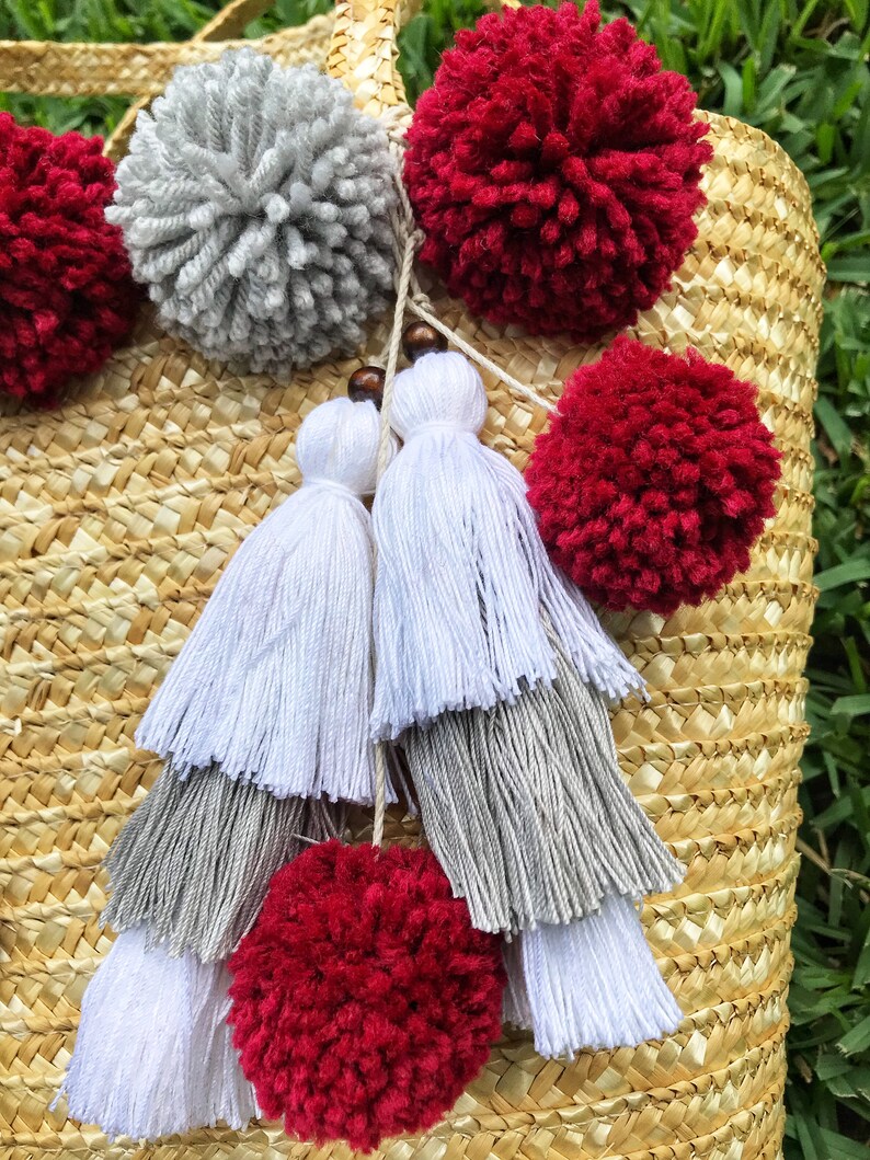 Tassel Bag Charm Pom Pom Bag Charm Bogg / Simply Bag Charm Etsy