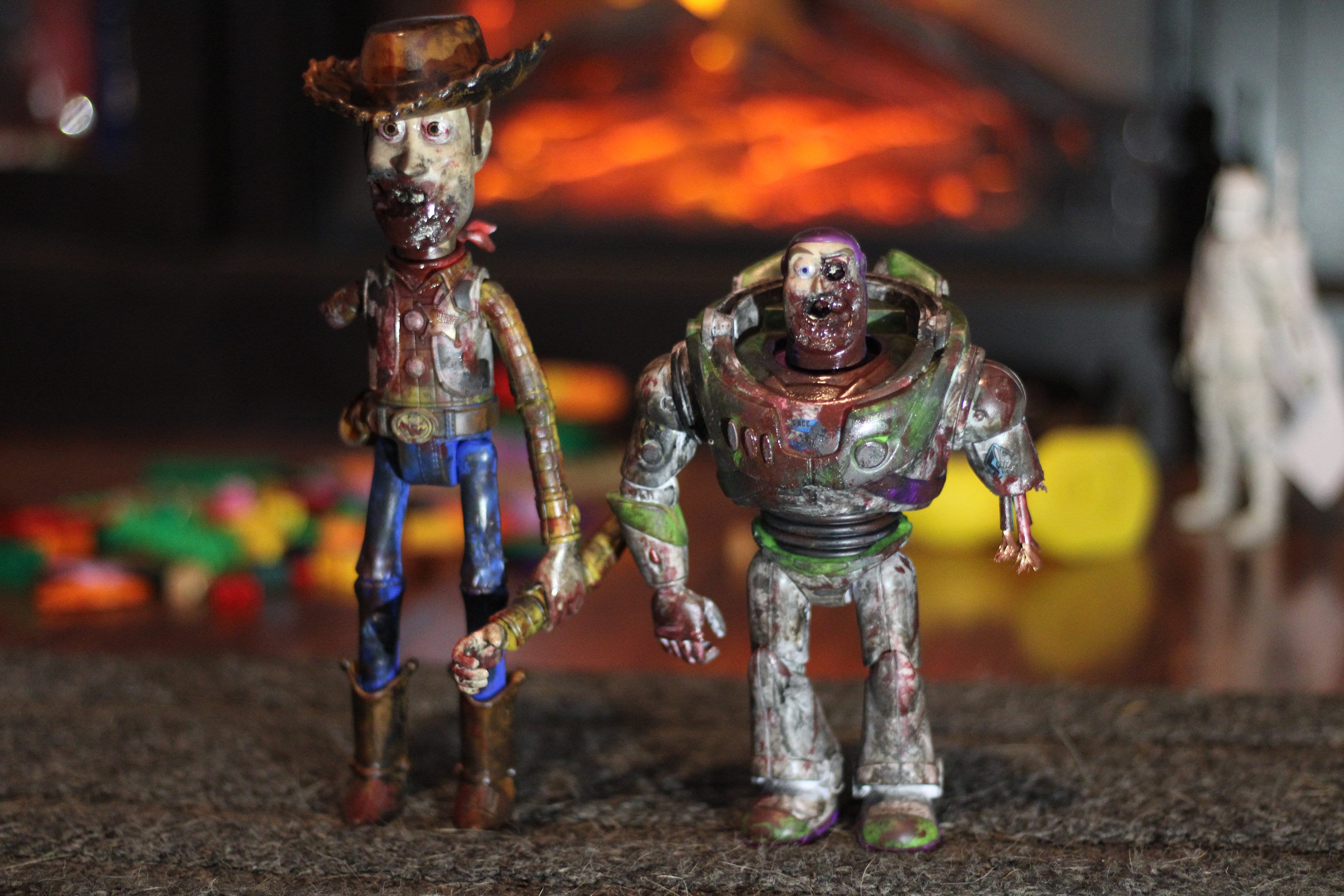 Zombie Woody and Zombie Buzz Lightyear Set Etsy Canada