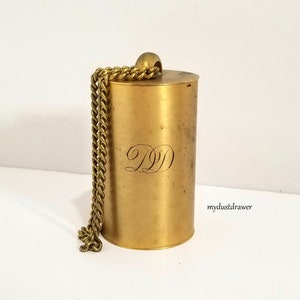 rare Antique 1920s Flapper COMPACT wrist PURSE Kenette by Buchner Gold Brass Makeup Case!
