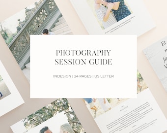 Photography Session Guide Template | Minimalist Style | Indesign (US ...