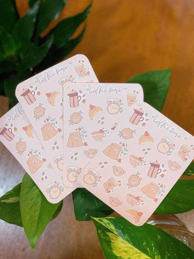 Coffeetime Studybeary Stickersheet image 0