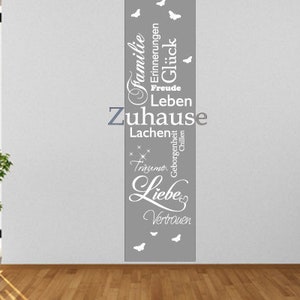 Wandtattoo Spruch Zuhause Familie Banner Freunde Lächeln Etsy