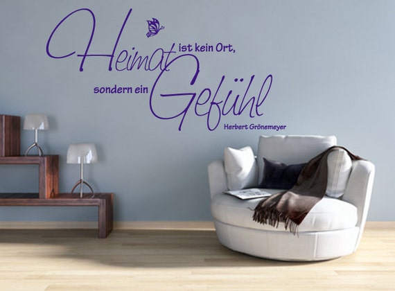 Wandtattoo Zuhause ist kein Ort sondern ein Gefühl Spruch Zitat Familie Bild