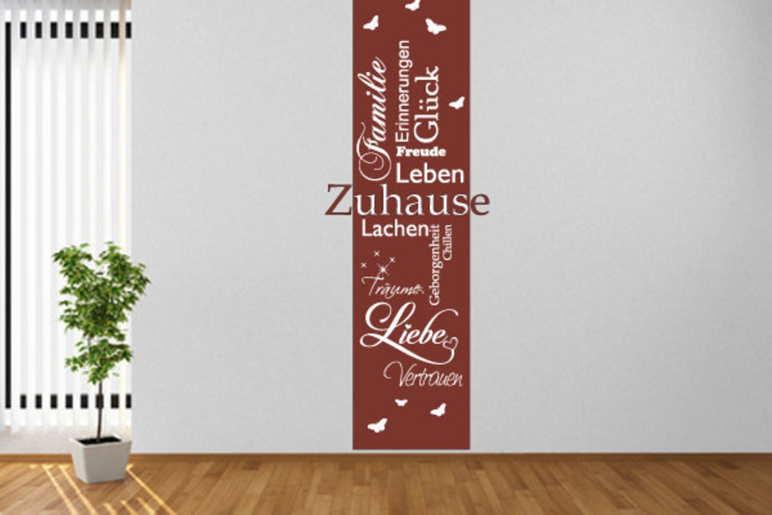 Wandtattoo Spruch Zuhause Familie Banner Freunde Lächeln Etsy