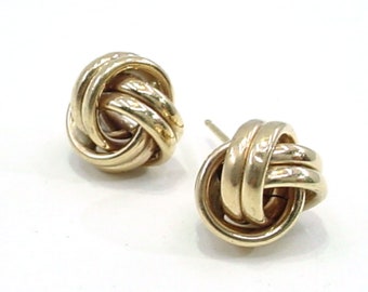 BLOWOUT Sale—Classic Knot 14K Gold Earrings