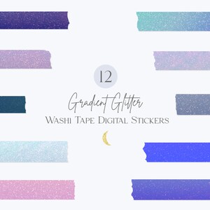 Gradient Glitter Washi Tapes