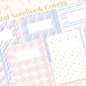 Digital Notebook Covers, GoodNotes Covers, Digital Planner Covers | Abstract Modern Line Art Boho Minimalist Covers