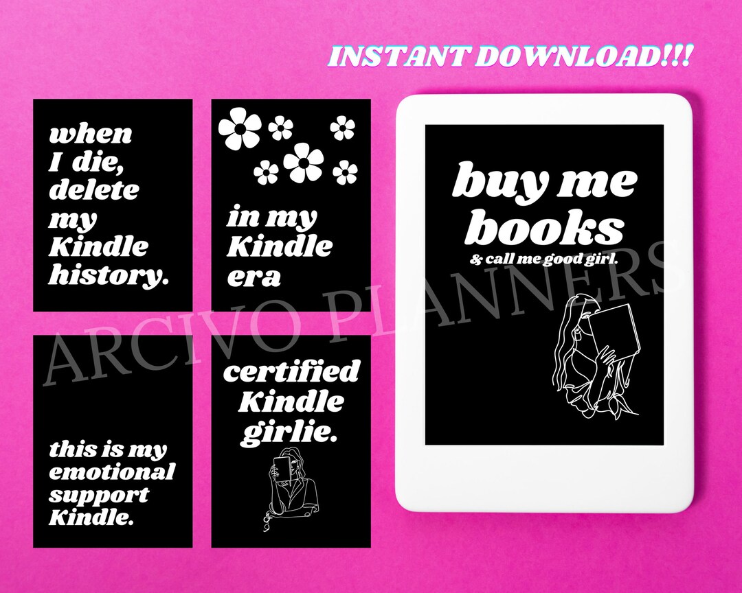 10 Bookish Readytodownload .epub Kindle Lock Screens / Screensavers