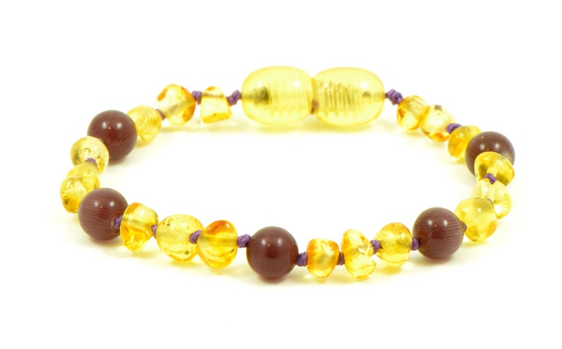 amber teething anklets