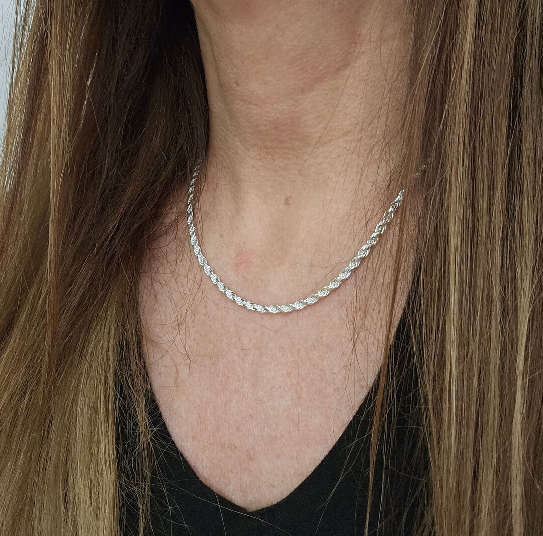 【CRAFTD London】 ネックレス rope chain silver 3mm Silver Rope Chain (3mm) | CRAFTD UK