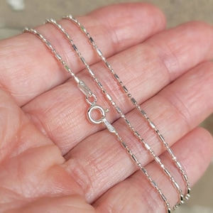 Best Seller, Bead Chain, Sterling Silver Bead Chain, Silver Chain, Dainty Chain, Finished Chain, 16 18 20 22 24 image 2