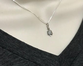 Christmas Tree Necklace, .925 Sterling Silver, Tiny Tree Charm, Delicate, Petite Festive Pine Tree, Christmas Jewelry, Dainty Gift