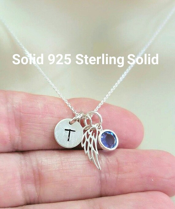 Birthstone memorial necklace deals