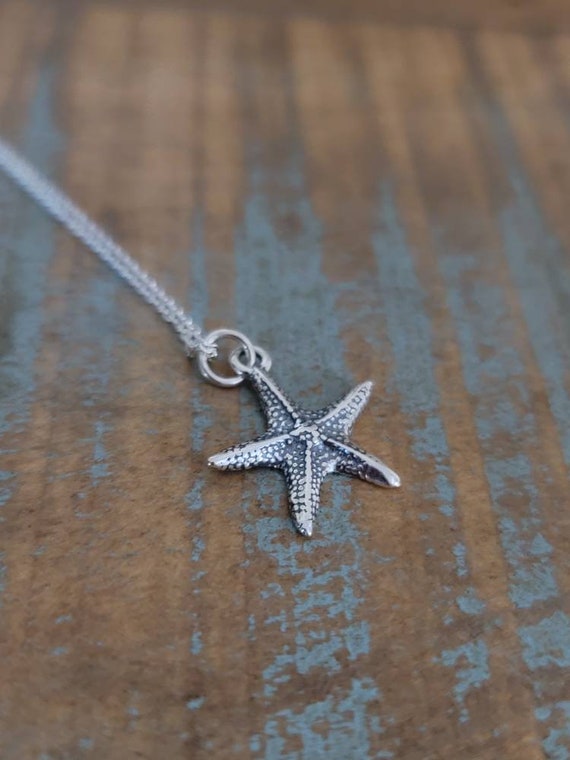 25 ct. t.w. Diamond Starfish Pendant Necklace in Sterling Silver |  Ross-Simons