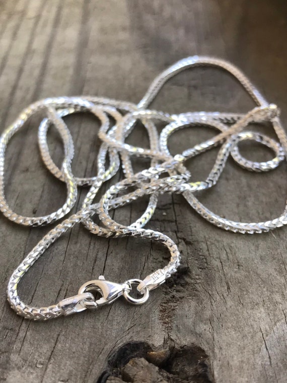 Buy 1.5mm Sterling Silver Franco Chain Plain Chain Finished