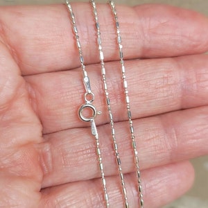 Best Seller, Bead Chain, Sterling Silver Bead Chain, Silver Chain, Dainty Chain, Finished Chain, 16 18 20 22 24 image 1