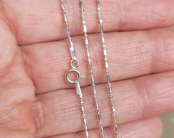 Best Seller, Bead Chain, Sterling Silver Bead Chain, Silver Chain, Dainty Chain, Finished Chain, 16" 18" 20" 22" 24"