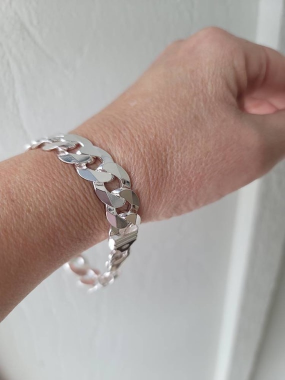 9 inch silver bracelet deals