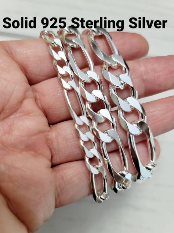 Sterling Silver Figaro Link Bracelet 8 