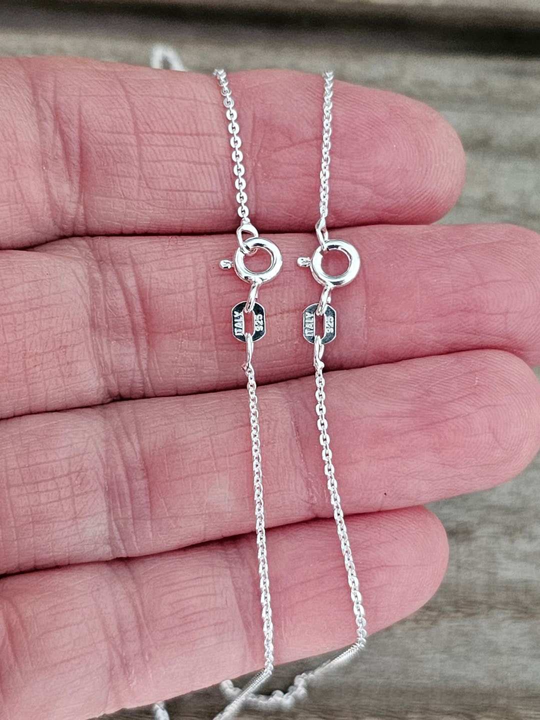 Cable Chains, Wholesale Chains, 925 Sterling Silver Cable Chain, Silver