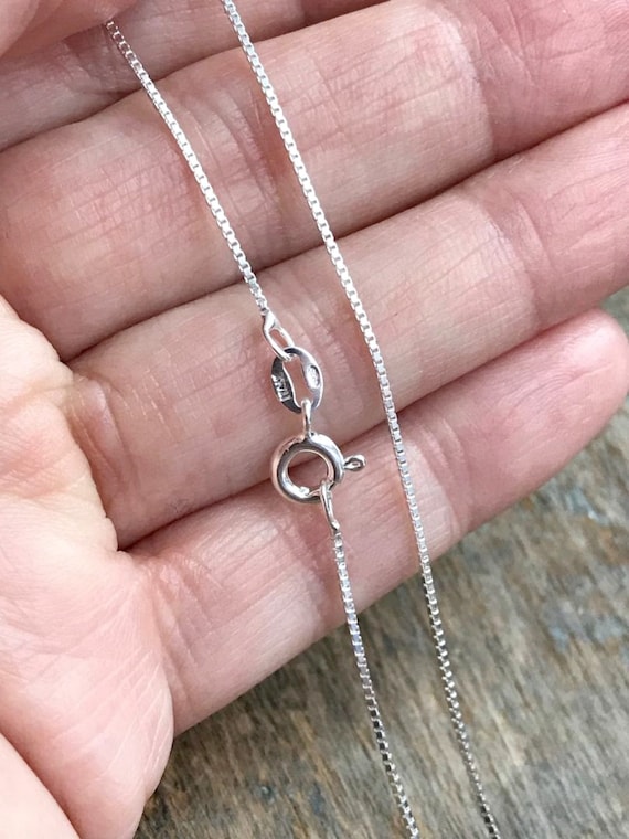 Sterling Silver 16-Inch Box Chain Necklace