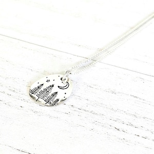 Sterling Silver Forest Charm Necklace: Nature Lover Gift