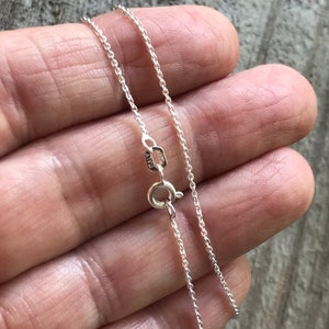 Solid .925 Sterling Silver Cable Chain, Box Chain, 14 16 18 20 22 24 30 length, 925 Solid, Sterling Silver, Finished Chain, Necklace image 6