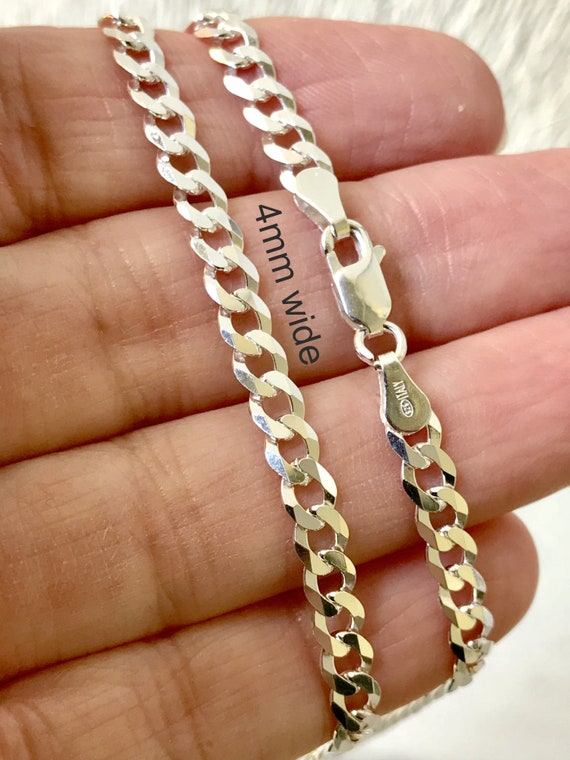 Cable Chain 16 Inch 925 Sterling Silver Imported from Thailand