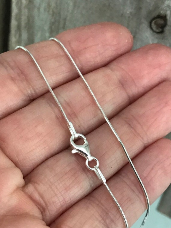 Sterling Silver Snake Chain for Necklace 16, 18, 20, 22, 24 or 30