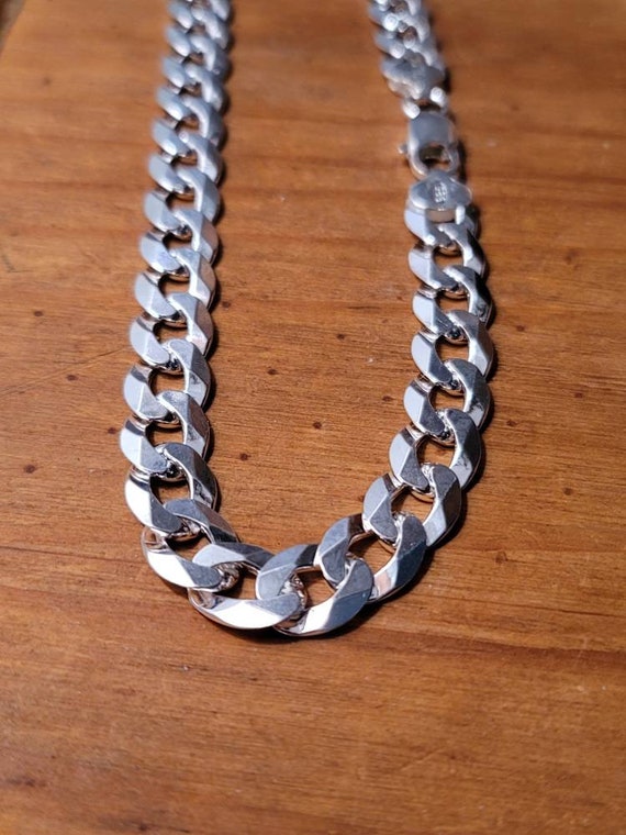 Sterling silver cuban link chain best sale 10mm