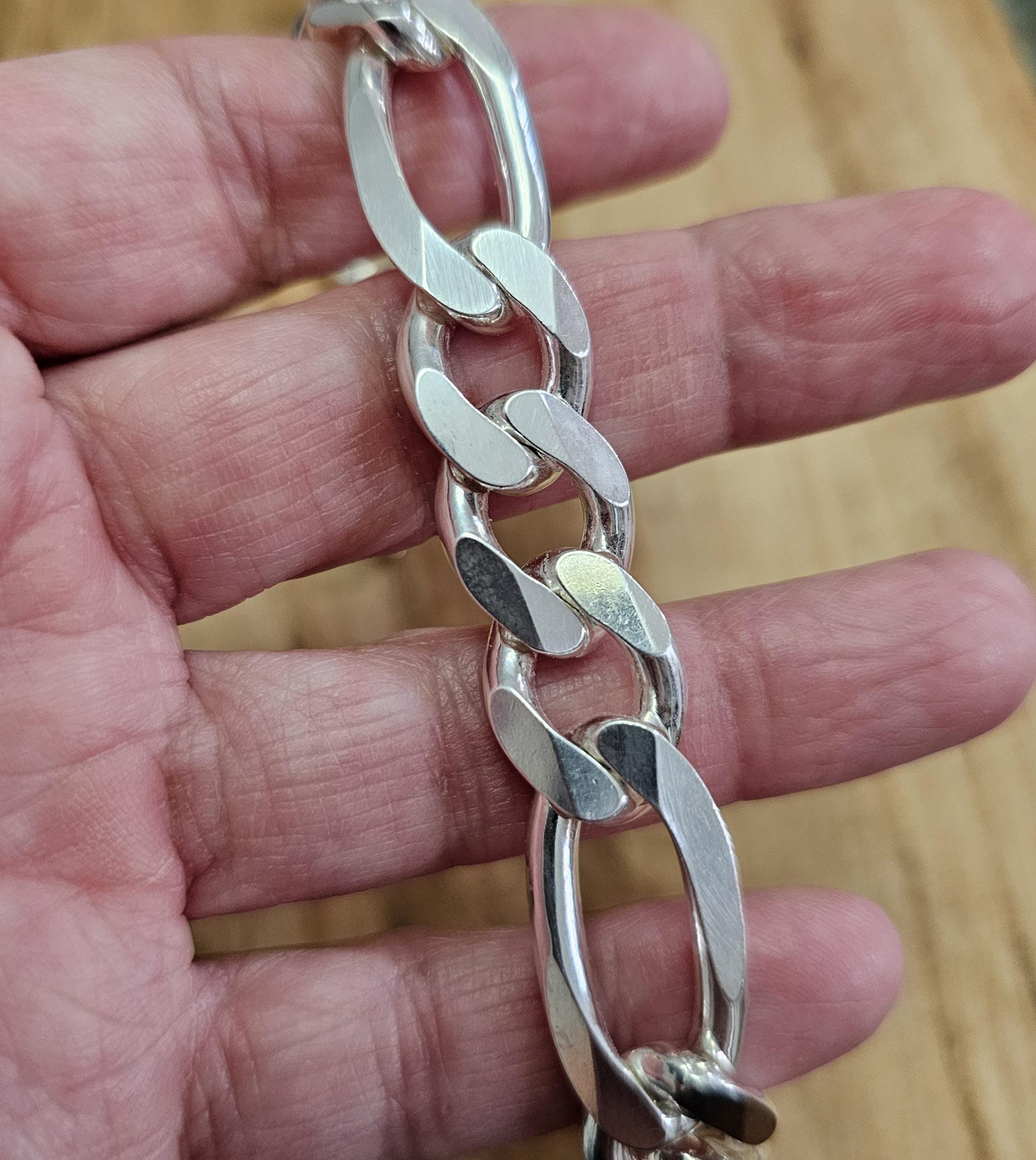 SILVER925 FIGARO WIDE BRACELET /シルバー/ブレス ANTIDOTE BUYERS CLUB 「 Figaro Wide Chain Bracelet