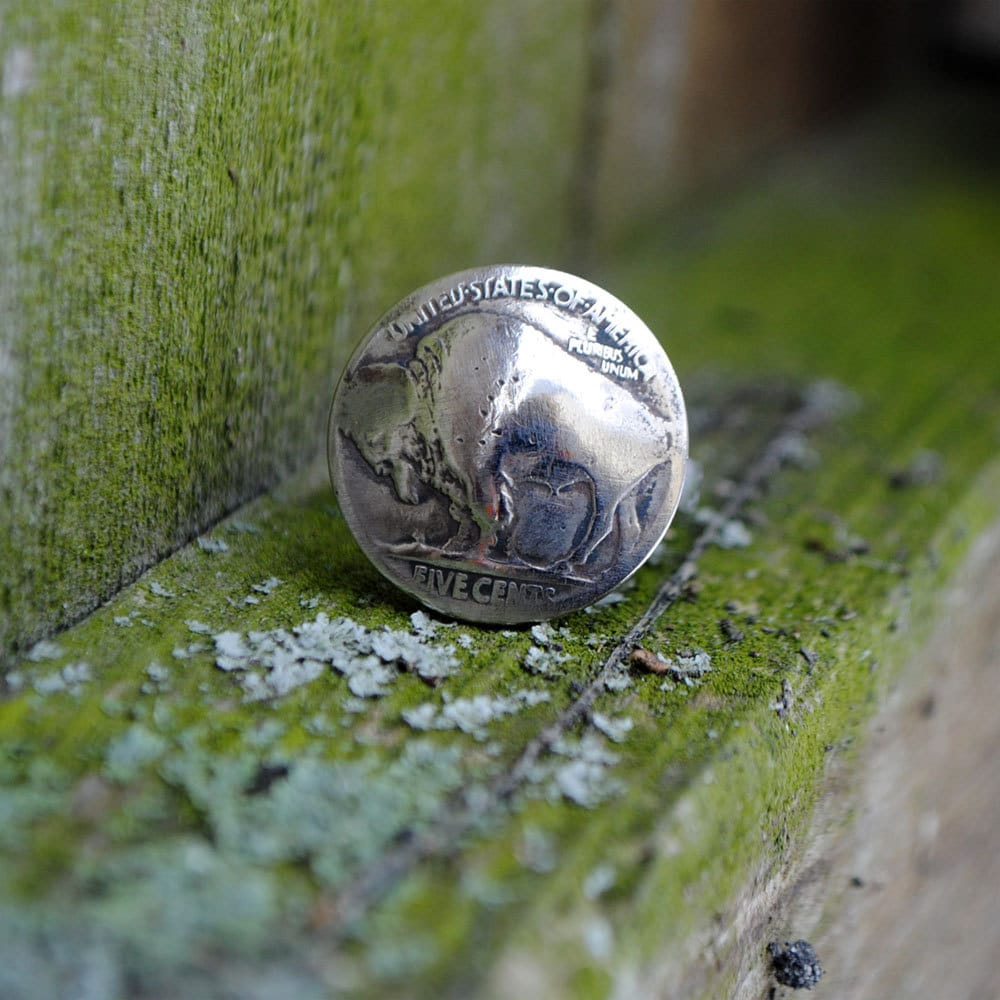 Auténtico Buffalo níquel plata de ley anillo nativo americano | Etsy