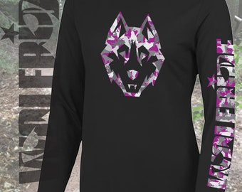 Womens mountain bike long sleeve performance top. Ladies MTB jersey, cycling bike - loose fit