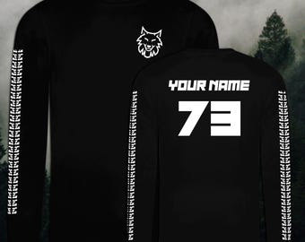 Long sleeve mountain bike jersey, cycling top, sports performance, gift, Christmas, birthday