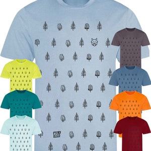 Performance Tree print cool dry wicking top, great for walking, hiking or any sport!