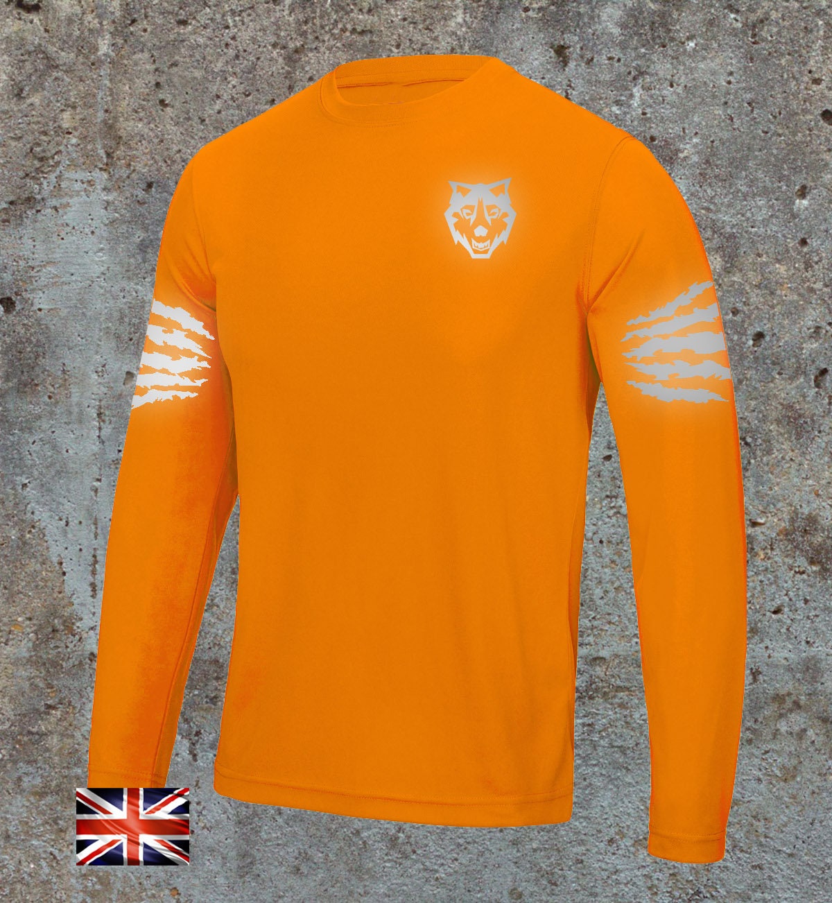 Reflective Hi Vis Long Sleeve Performance Top Ideal for Running