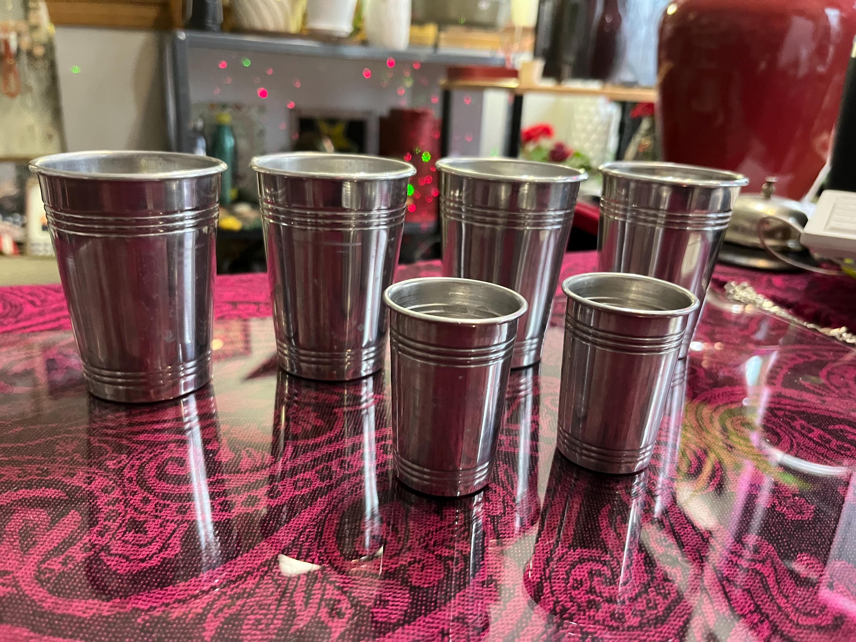 1950 Metal Drinking Glasses - Etsy